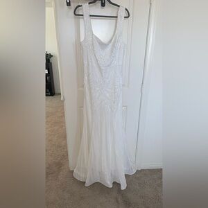 White Sequin Gown